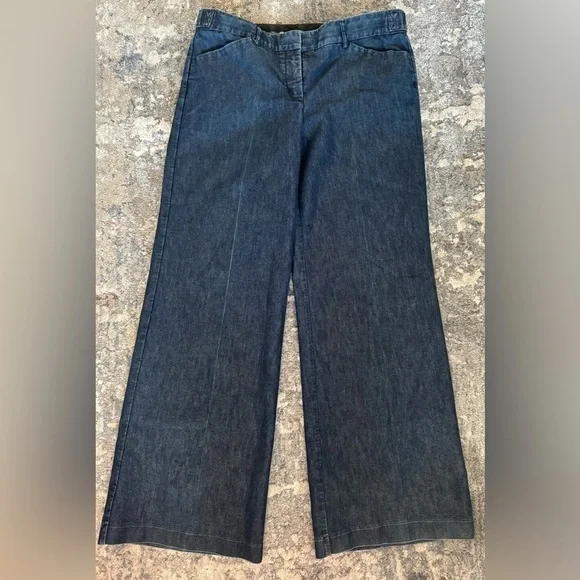 Express Design Studio Wide Leg Blue Jeans - Picture 9 of 11